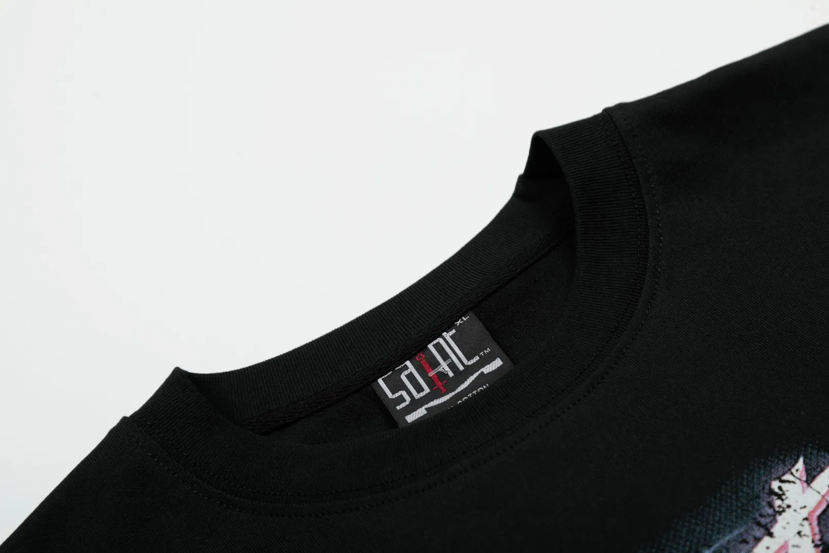 SAINT vintage American trendy special version one-piece short-sleeved T-shirt Wholesale price: 118 Size: M L XL Style number: 2150 Color: black